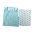 thumbnail image 3 of 1:12 Ropa de cama en miniatura para casa de muñecas Juego de ropa de cama para casa de muñecas con sábana, edredón y azul, 3 of 6