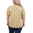 thumbnail image 3 of NY Collection Plus Size Short Sleeve Balloon Sleeve Top, 3 of 4