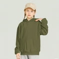 thumbnail image 5 of Deals Mwjwdo Cute Pullover Hoodies for Teen Girls Oversized Fall Trendy 2025 Women Hoodie Fleece Lined Preppy Clothes Outwear Loungewear Army Green 13 Years, 5 of 9