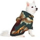 thumbnail image 2 of Fotbe Chef Chicken With Beer Bottles Sudadera con Estampado para Perros Pequeños – Suéter con Capucha para Mascotas, Tela Suave de Forro Polar con Bolsillo-Large, 2 of 7