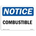 thumbnail image 1 of SignMission OS-NS-A-710-L-10724 7 x 10 Po Panneau d'Avertissement OSHA - Combustible, 1 of 1