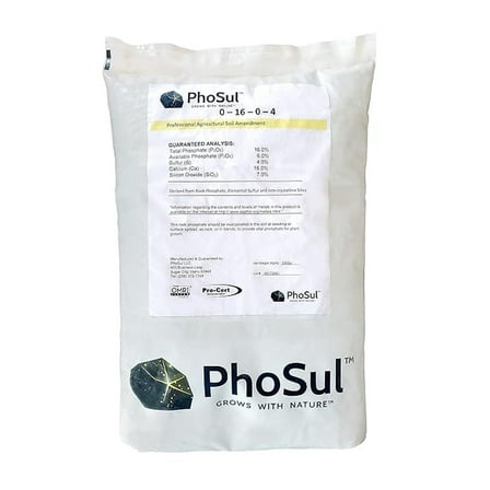 PhoSul Granular Rock Phosphate with Added Sulphur 0-8-0, 50lb Bag