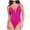 Hot Pink, variant on Women's Deep V Neck Backless Bodysuit Shapewear Bathing Suit for Women Seamless Tank Top Swimsuit Black,L