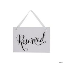 Minimal Reserved Chair Sign, Birthday, Party Decor, 1 Piece