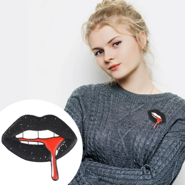 Broches para mujer, divertidos broches de cuello, broche de parodia, alfileres de aleación, alfileres de chal para mujer, regalo, joyería, ropa, adorno, broche.