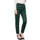 thumbnail image 4 of Pantalones de tartán a cuadros para mujer INSPIRE CHIC, elásticos, de cintura alta, rectos y largos, 2XL, verdes, 4 of 7