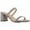 Grey, variant on Women's Minimalist Chunky Heeled Mule Sandals Fashionable Elegant Summer Heeled Sandals Block Heel Square Toe Heeled Sandal