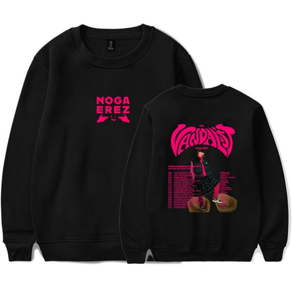 Noga Erez The Vandalist Tour 2025 Merch Sweatshirt Women Men Casual Crewneck Long Sleeve Pullover Clothes