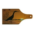 thumbnail image 2 of Egret Cutting Board, Nature Themed Bird Silhouettes at Sunset in Swamp, Decorative Tempered Glass Cutting and Serving Board, in 3 Sizes, by Ambesonne, 2 of 5
