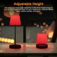 thumbnail image 4 of Lampe de Table Simple Lampe de Table Décorative Lampe de Table Rechargeable Lampe de Table Ambiante Créative Lampe de Table Plissée Simple Trois Températures de Couleur/touche RVB Rétractable Lampe d'Ambiance pour la Maison, 4 of 8