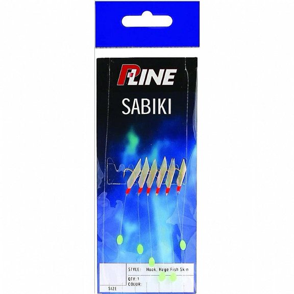 P-Line Sabiki Rigs/Fish Skin Size 6