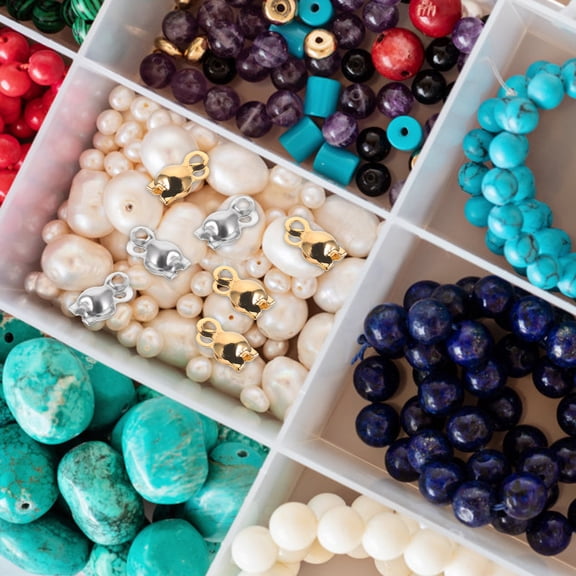 LOLIPPYY 200pcs Knot Covers For Jewelry Making Stainless Steel Assorted Color Craft Makers