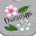 thumbnail image 4 of Inktastic Mississippi Magnolia Flowers and Leaves Boys or Girls Baby Bib, 4 of 4