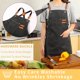 thumbnail image 3 of Delantal de chef Tosewever de lona con parte trasera cruzada y correas ajustables, 3 of 7