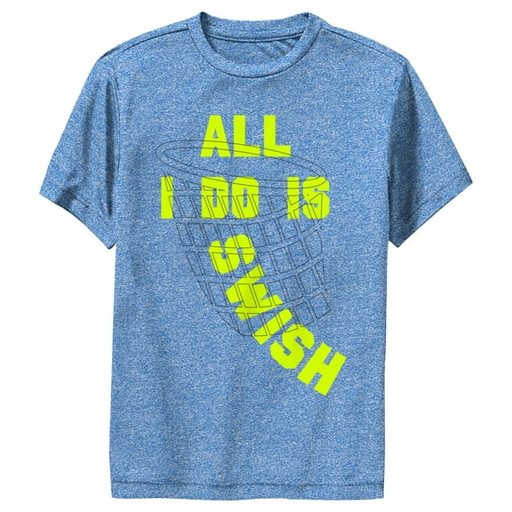 Boy's Lost Gods All I Do Is Swish Performance Graphic Tee Royal Blue Heather Small