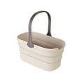 thumbnail image 4 of Eyliden Collapsible Plastic Bucket with Handle Grip for Mop Cleaning Washing Fit Sponge, Flat, Cotton Mop, Beige Color, 4 of 7