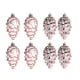 thumbnail image 3 of Adornos de Conos de Pino Colgante de Navidad 8 Piezas Macarena Oro Rosa, 3 of 8