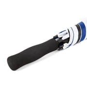 Rain Essentials 60-inch Auto Open Golf Umbrella, Black/White/Royal
