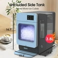 thumbnail image 4 of VECYS Nugget Ice Maker W/ Side Water Tank, 44LBS/Day Self-Cleaning, Blue, 4 of 7