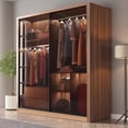 thumbnail image 4 of Design Wardrobe Underwear Girl Cafe Bar Nordic European Space Saving Corner Drawer Closet Salon Guardaropa Furniture Wooden My Lux Decor Round, 4 of 24