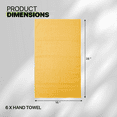 thumbnail image 3 of Magshion 6 Pack Hand Towel Set, 100% Cotton Extra Soft Hand Towels, Highly Absorbent, Hotel & Spa Quality Bathroom Hand Towel, 16x28, Lemon Yellow, 3 of 12