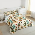 thumbnail image 5 of jejeloiu Cowboy Cowgirl Hat Queen Comforter Set,Music Instrument Guitar Bedding Sets,Desert Botanical Cactus Flowers Bedding Comforter Set For Girls Boys,Super Cozy Room Decor Reversible,3 Pieces, 5 of 8