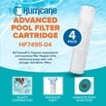 thumbnail image 3 of Hurricane 4 Pack HF7495-04 Advanced Pool and Spa Filter Cartridge Replacement, 3 of 7