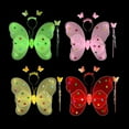 thumbnail image 4 of Girls Fairy Costume Set Creative Butterfly Luminous Wing with Wand & Headband, 4 of 6