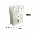 thumbnail image 3 of Wooden Chest with 8 Drawers and 2 Door Cabinets, White- Saltoro Sherpi, 3 of 5