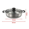 thumbnail image 3 of Dual Handle Design on Heavy Duty Stainless Steel Cooking Pot for Safety, 3 of 12