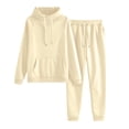 thumbnail image 5 of Gkeoshab Sweater Dress Tracksuit Sweatsuit Sweatshirt and Sweatpant for Women Men 2 Piece Sets Pullover Sweater Beige L, 5 of 9