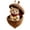A, variant on Rustic Woodland Christmas Ornament, 3.15 Inch Resin Acorn Shell Bear Holding Pie, Hanging Decor for Tree Mantel Wreath Thanksgiving Centerpiece, Chipmunk With Pie