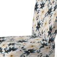 thumbnail image 4 of Designart "Elegant Ivory Seashell Florals IV" Chaise d'Appoint Rembourrée Florale Turquoise - Fauteuil Cottage pour Chambre, 4 of 7