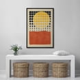 thumbnail image 3 of PixonSign Framed Canvas Print Wall Art Geometric Dot Pattern Grid Sunlight Mid-Century Modern Abstract Shapes Modern Art Illustrations Boho Decorative Colorful Multicolor - 16"x24" Black, 3 of 5