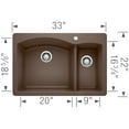 thumbnail image 2 of BLANCO DIAMOND 1.5 Dual Mount - Cafe Brown, 2 of 2