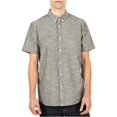 thumbnail image 1 of Volcom Oxford Button Up Shirt para hombre, negro, mediano Volcom Botones al frente, 1 of 2
