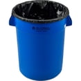thumbnail image 2 of Global Industrial Plastic Trash Can - 32 Gallon Blue, 2 of 7