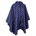 thumbnail image 1 of Imperméables d'Extérieur pour Femmes à Fermeture Éclair, Imperméables Légers, Poncho à Pois, 1 of 8