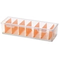 thumbnail image 2 of Card Storage Box with 7 Removable Divider, Card Deck Storage Box with Dividers Clear Compartment Organizer Portable Storage with Cover for Easy Access and Visibility, 2 of 7