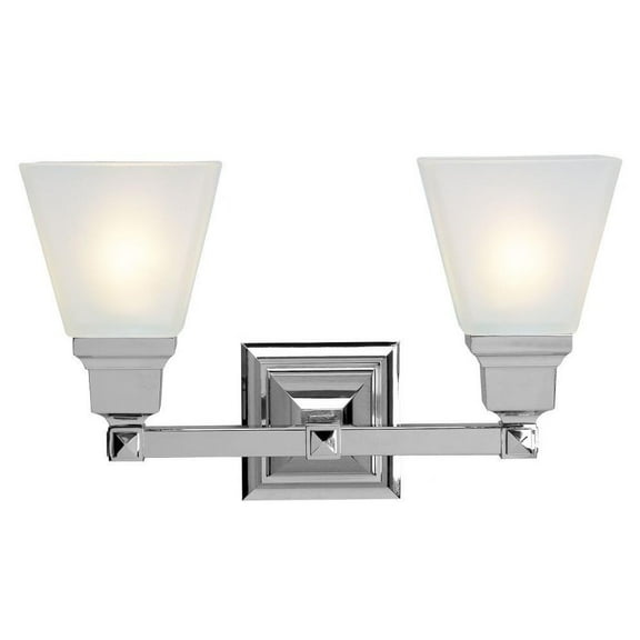 2 Light Bathroom Light in New Traditional Style 15 inches Wide By 9.5 inches High-Polished Chrome Finish Bailey Street Home 218-Bel-731495