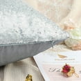 thumbnail image 6 of Unique Bargains 2Pcs Sequins Decorative Throw Pillow Cover 18" x 18" Gray, 6 of 8