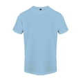 thumbnail image 5 of IYTR Men Casual Shirts Crew Neck Short Sleeve Slim Fit Muscle T-Shirt Textured Pattern Casual Summer Gym Workout Athletic Solid Color Tee (Light Blue,XXXL), 5 of 7