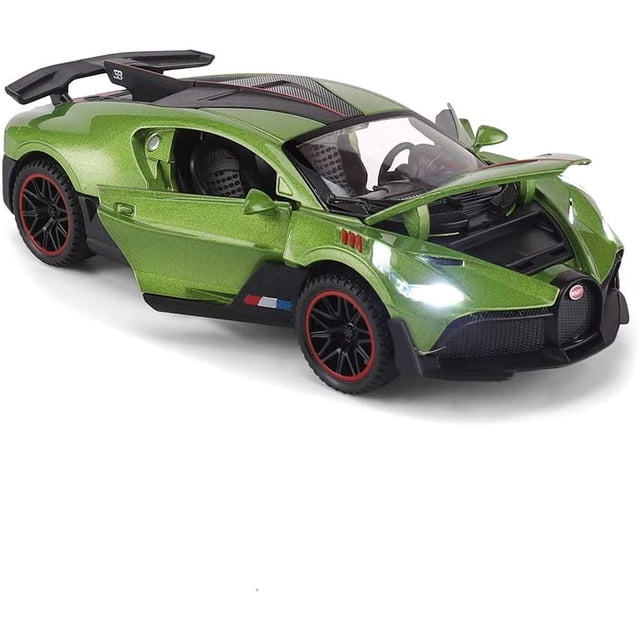 Coche de juguete HUOGUO Bugatti Divo 1:32 de aleación fundida a presión para 3 a 12 años