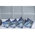 thumbnail image 6 of Ambesonne Landscape Throw Pillow Cover 4 Pack, Sunbeams from Clouds, 16", Grey Blue, 6 of 6