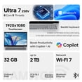 thumbnail image 2 of HP OmniBook 7 Laptop con Pantalla Táctil FHD de 17.3", Intel Core Ultra 7 258V, 32GB RAM, 1TB SSD, W11H, Plateado, 2 of 7