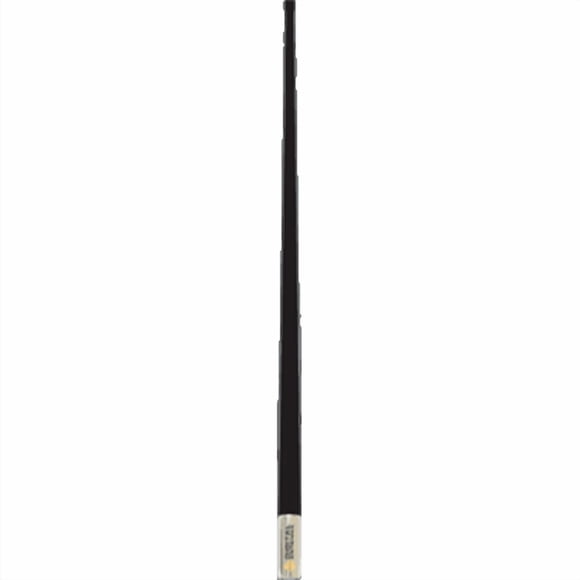 Antenne Numérique VHF Antenne Radio 529-VB-S Série 500; pour Utilisation avec Radio Marine VHF; Monopôle; Longueur de 8 Pieds; Gain de 6dB; Noir