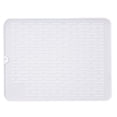 thumbnail image 1 of Silicone Dish Drying Mat Non-Slip Easy To Clean Sink Mat for Kitchen Counter White, 1 of 9