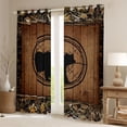 thumbnail image 2 of Homewish Western Woodland Bear Curtains Pack of 2 (42x84 Each), Jungle Hunting Wildlife Curtains Blackout, Countryside Cabin Bedroom Curtains, Window Curtains Decor, 2 of 6