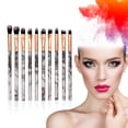 thumbnail image 2 of Fridja 10PC Portable makeup brush set, foundation brush, eye shadow brush set, 2 of 3