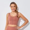 thumbnail image 5 of Front Zipper Sport Bras for Women Yoga Bra Fitness Activewear Tank Tops, 5 of 6